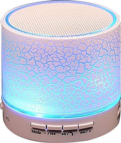 Earth Mart LED Bluetooth Mini Speakers with Hands-free Calling, FM Radio, Deep Bass Audio and SD Card Support (Multicolour)