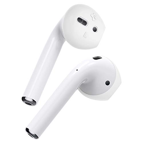 Spigen RA220 Silicone Cover Designed for Apple Airpods Cover for Airpods 1 & 2- White