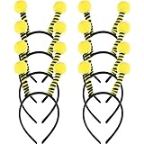 Yaomiao 8 Pieces Bee Antenna Headbands Tentacle Hair Bands for Kids Women Halloween Cosplay Costume Accessories Party Favors