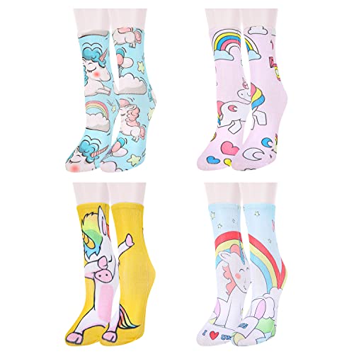 Womens Girls Funny Crazy Ankle Socks Fun Cute Silly 3D Print Socks Sloth Llama Unicorn Pug Chicken Avocado Food Animal Socks