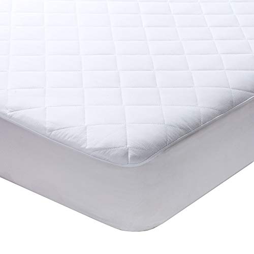 Twin XL Mattress Pad Cover Protector Size 39x80 inches Stretches to 16 Deep - Quilted Fitted Sheet for Twin Extra Long Bed