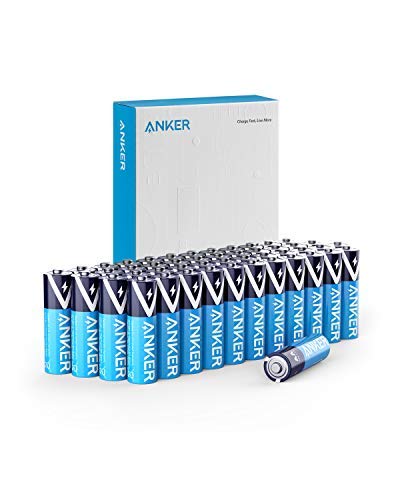 Anker Alkaline AA Batteries (48-Pack), Long-Lasting & Leak-Proof with PowerLock Technology, High Capacity Double A Batteries with Adaptive Power and Superior Safety