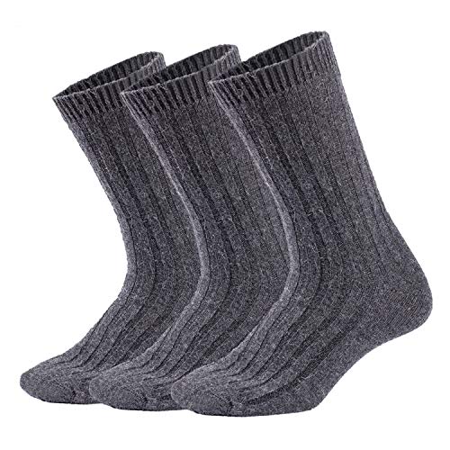 ViGrace Causal Dress Sock, Gray, US Menâ€™s Shoes Sizes 6-12
