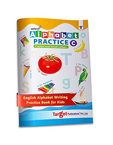 Nurture English Alphabet Tracing and Writing Practice Book for Kids | Part C - Capital and Small Letters | 3 to 5 Year Old | ABCD For Nursery and Preschool Children | Red and Blue Line Practice Book [Paperback] Content Team at Target Publication