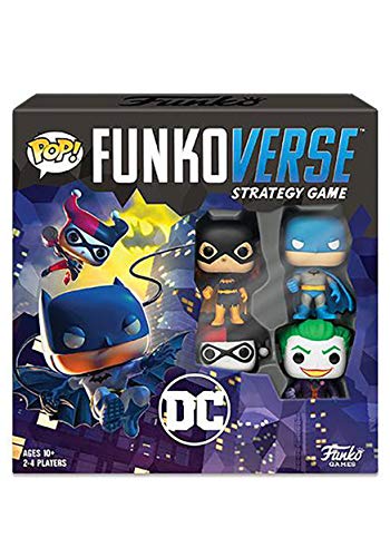 Funko 42628 DC100 Funkoverse (4 Character Pack) ENGLISH Board Game, Multi Colour