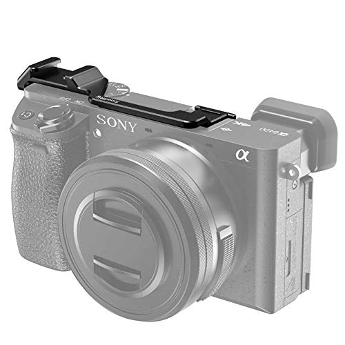 SMALLRIG Cold Shoe Adapter Relocation Plate ONLY for Sony A6100/A6300/A6400 â€“ BUC2317