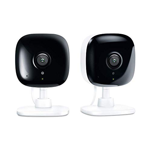 Kasa Spot Indoor Camera, 1080P HD Smart Wifi Security Camera (2-Pack) Night Vision, Motion Detection, Works with Google Assistant and Alexa (KC100P2)