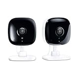 Kasa Spot Indoor Camera, 1080P HD Smart WiFi Security Camera (2-Pack) Night Vision, Motion Detection, Works with Google Assistant and Alexa (KC100P2)