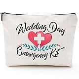 Blue Leaves Wedding Day Emergency Kit Makeup Bag, Bridal Shower Gift, Wedding Survival Kit, Cosmetic Bag,Bride Gifts,Bridal shower gift