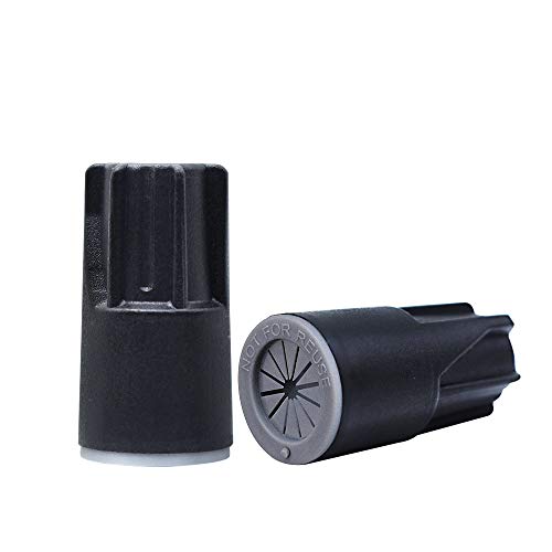 30Pack Waterproof Wire Connectors, Grease Cap Outdoor Electrical Nuts Caps, Black/Grey