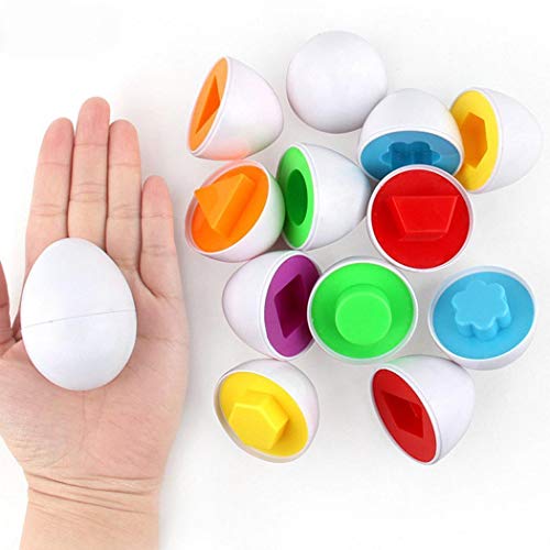 6Pcs Kids Infant Toddler Simulation Eggs Educational Development Puzzle Toy