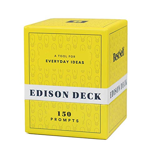 BestSelf Edison Deck - Brainstorming, Thought Provoking and Writing Prompts Perfect for Unlocking Fresh, Disruptive and Creative Ideas (150 Cards)