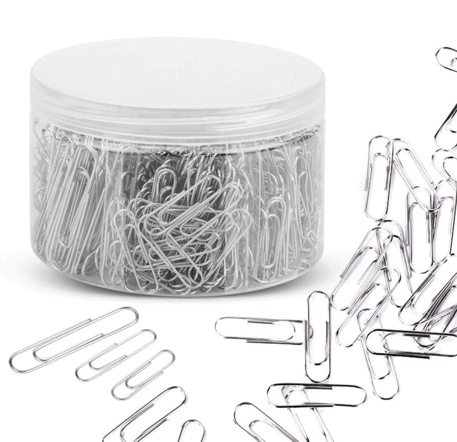 Book Cover 680 Pcs Paper Clips, Assorted Size Sliver Paperclips with Jumbo Medium Small (28/33/50mm), for Office School and Personal Document Files Organizing (Silver)