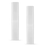 Vonpri Toothbrush Case, Portable Toothbrush Box Holder Storage for Family Travel Business School 2 Pack (Clear)