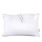 Adori Pillow Cases Pillowcases Set of 2 Queen Size (20"x30") Pure Microfiber Fabric Soft and Comfortable Wrinkle Resistant Envelope Closure End, White