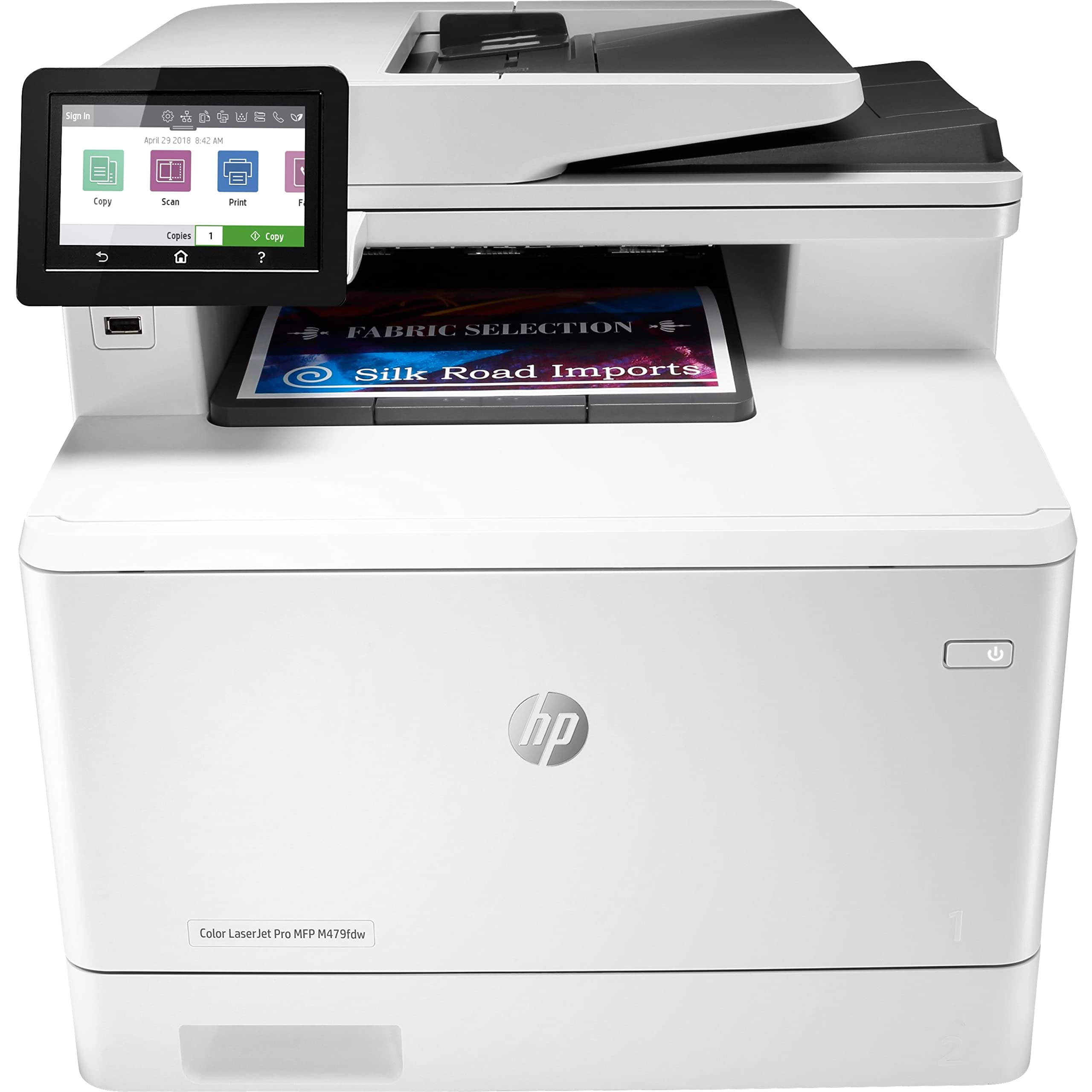 Book Cover HP Color LaserJet Pro Multifunction M479fdw Wireless Laser Printer with One-Year, Next-Business Day, Onsite Warranty (W1A80A), White Old version