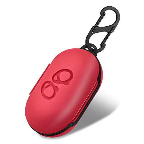 LiZHi for Galaxy Buds Case, Shock Drop Proof air pods Protective Cover Waterproof Soft Skin with Strap Protective Silicone Cover for Samsung Galaxy Buds [Supports Wireless Charging] (Buds-red)