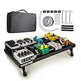 Pedal Board, Guitar Effects Pedal Board Aluminum Alloy Large Lightweight Portable Electric Guitar Pedalboard, 19.7 x 11.8 x 2.75 inch, by Vangoa [UPGRADE]