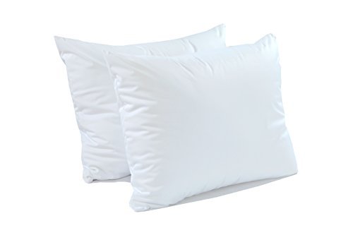CALM NITE Pillow Protector 2 Pack - Extra Soft Knit - Waterproof Zippered Case (Standard 2 Pack)