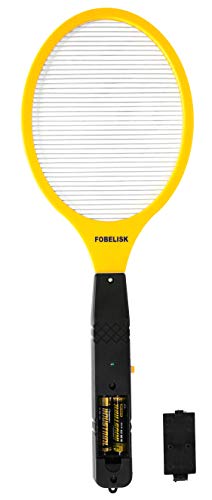Book Cover Bug Zapper - Electric Fly Swatter - Mosquito Zapper Killer - Fly Zapper - Electric Fly Swatter Racket for Camping, Travel, Outdoor and Indoor Pest Control (2AA Batteries Included)
