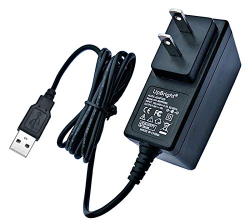 UpBright 5V USB AC/DC Adapter Compatible with Stanley FATMAX SL10LEDSL SL10LEDS TL600PS TL600PSC TL450PS Zero Trace TL1KPZ TL1KPS BB24PS Yellow Black-Trim SAT3S Satellite Lumen LED Flashlight Charger