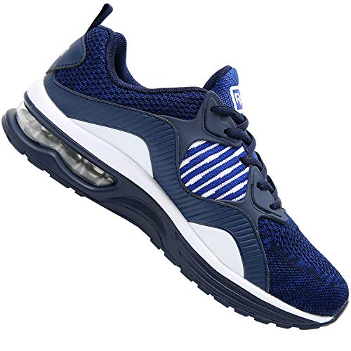 QAUPPE Mens Fashion Air Running Sneakers Lightweight Workout Fitness Walking Casual Athletic Tennis Sport Gym Shoes (8 D(M) US, Blue)