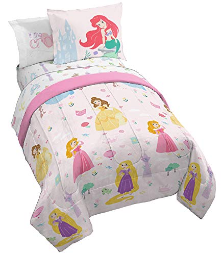 Book Cover Jay Franco Disney Princess Paper Cut Bed Set, Full