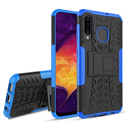 Samsung Galaxy A50,A30/A20 Case,[Built-in Kickstand] Heavy Duty Protection Dual Layer Shockproof Non-Slip Reinforced Corners Anti-Scratch Hybrid Rugged Phone Case-Blue