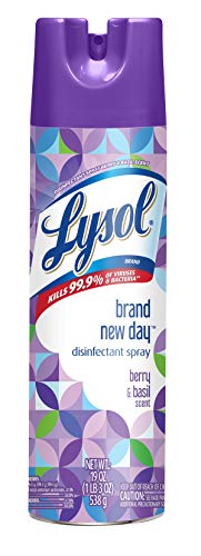 Book Cover Lysol Lysol Disinfectant Spray, Berry & Basil, 19 Ounce