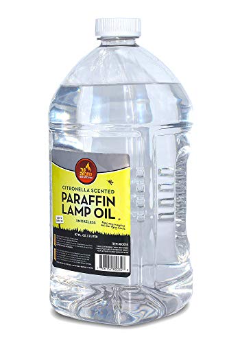 Citronella Scented Lamp Oil, 2 Liter - Smokeless and Odorless Insect and Mosquito Repellent Paraffin Lamp Oil for Indoor and Outdoor Lanterns, Torches, Oil Candle - by Ner Mitzvah