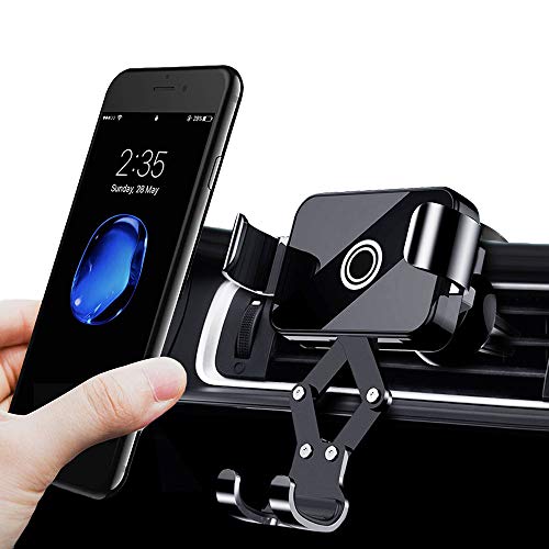 FireKylin Cell Phone Holder for Car, Universal Gravity Auto-Clamping Air Vent Mount with Tempered Glass Compatible with iPhone 11 Pro XR Xs Max Xs X 8 7 6 Plus, Samsung Galaxy S10 S10+ S10e S9 S8 S7
