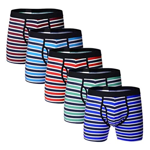 YCandJY Boxer Briefs Mens Underwear Men Pack Soft Cotton Open Fly Underwear White