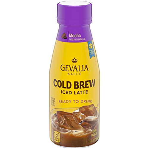 Gevalia Kaffe Mocha Cold Brew Iced Latte (11 fl oz Bottles, Pack of 12)