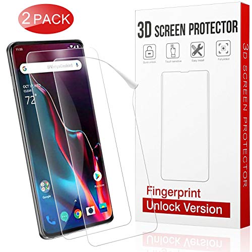 Book Cover QITAYO Screen Protector for oneplus 7 pro, [HD Clear] [Bubble-Free][Case Friendly] Screen Protector Compatible with oneplus 7 pro[2-Pack]