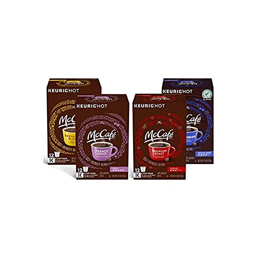 McCafé Favorites Variety Pack Collection Sample Pack, Single Serve K-Cup Pods, Variety Pack for Keurig Brewers, 48 count