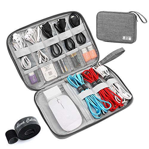 Electronic Organizer Travel Universal Cable Organizer Electronics Accessories Cases for Cable, Charger, Phone, USB, SD Card