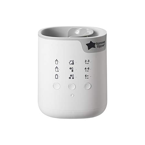 New Tommee Tippee 3 in 1 Advanced Bottle & Pouch Warmer, Breast Milk Safe, Formula Safe, Accurate Temperature Control, BPA Free - White