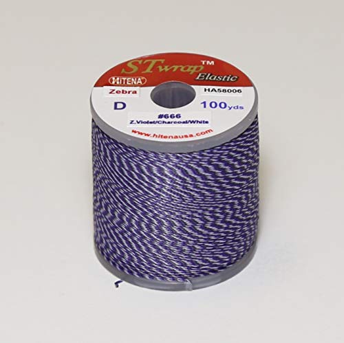 Hitena Rod Wrapping Thread - Zebra (Jasper) Winding Thread. Available in 67 Types in 2 Sizes