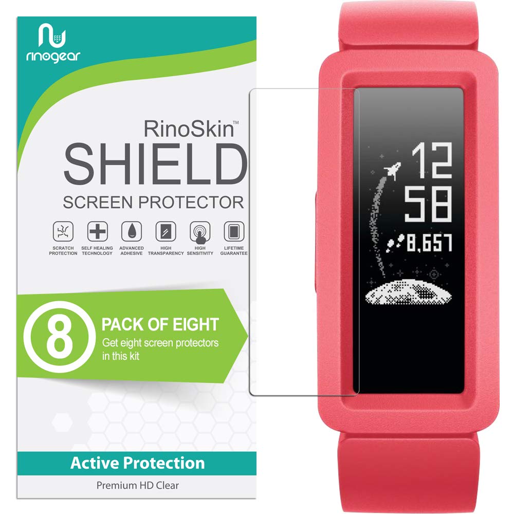 RinoGear (8-Pack) Screen Protector for Fitbit Ace 2 Screen Protector (2019) Case Friendly Accessories Flexible Full Coverage Clear TPU Film