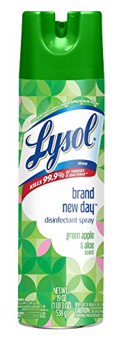 Lysol Lysol Disinfectant Spray, Green Apple & Aloe, 19 Ounce