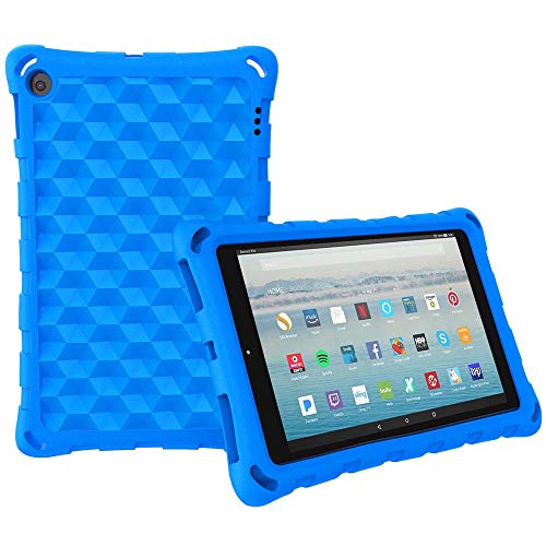 Fire HD 10 Tablet Case (2019 2017 2015 Released) - Mr.Spades [Adult Friendly] [Kids Friendly] Light Weight Shock Proof Back Cover for Fire HD 10.1" Tablets,NOT for 2021 Released 11th Generation - Blue