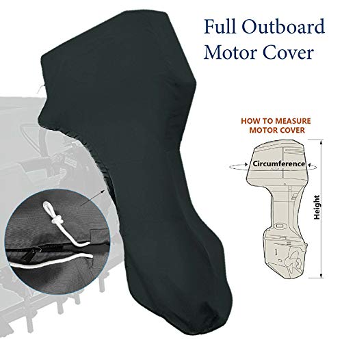 Seamander Outboard Motor Cover,Full Motor Outboard Cover, Engines Cover Waterproof Boat Cover