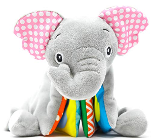 Super Soft Elephant Baby Book — Exciting, Vibrant, and Inviting Pages Filled with 6 Favorite Farm Animals — Machine Washable — for Ages 3 Months to 18 Months