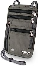HERO Neck Wallet - RFID Blocking Passport Holder - Easy to Conceal Travel Pouch - Includes Ebook on How to Avoid Pickpockets by Asher & Lyric