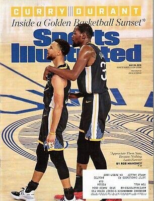 Sports Illustrated Magazine (May 20, 2019) Inside a Golden Basketball Sunset Steph Curry and Kevin Durant Cover