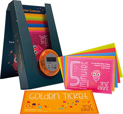Book Cover Time Tokens. Award Winning Fun and Simple Educational System to Limit Your Child's Screen Time (Magnetic Box, Teale)