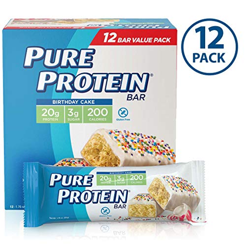Pure Protein Bars, Birthday Cake, 1.76oz, 12 Pack