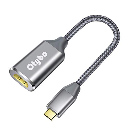 USB C to HDMI Adapter (4k@60Hz), Otybo USB Type-C to HDMI Adapter Thunderbolt 3 Compatible MacBook Pro 2018/2017,MacBook Air/iPad Pro 2018, Samsung S10/S9, Dell XPS 15/13 and More