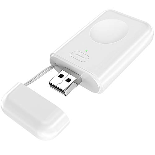 NEWDERY Charger for Apple Watch iWatch Built-in 1000mAh Battery with USB Port for Traveling, Light Weight Portable Wireless Magnetic Quick Charge for Apple Watch Series 4 3 2 1