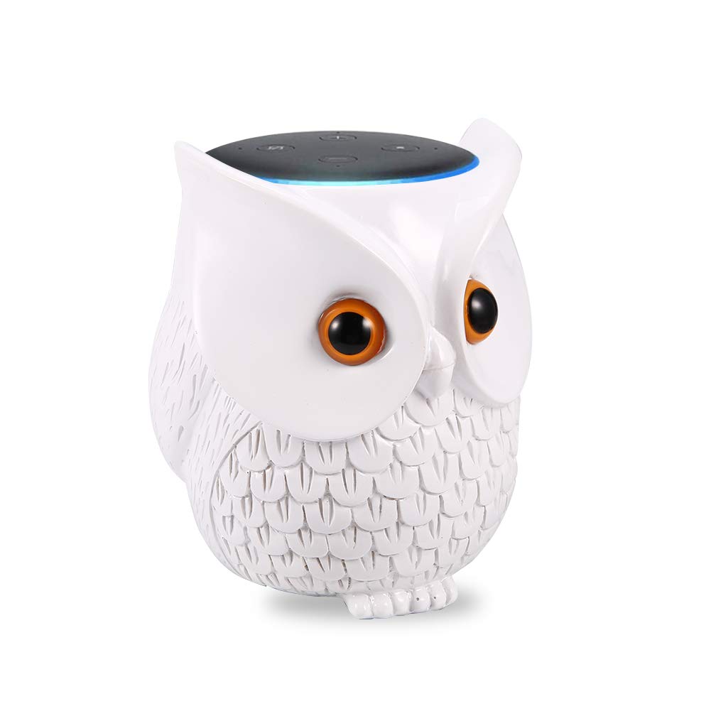 Book Cover Sangdo Echo Dot Case,Owl Table Holder for Echo Dot 3rd Generation,for Smart Home Speaker,Improve Sound Visibility and Appearance,Dot Accessories